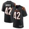 Oren Burks Cincinnati Bengals Nike Team Game Jersey - Black - Front View
