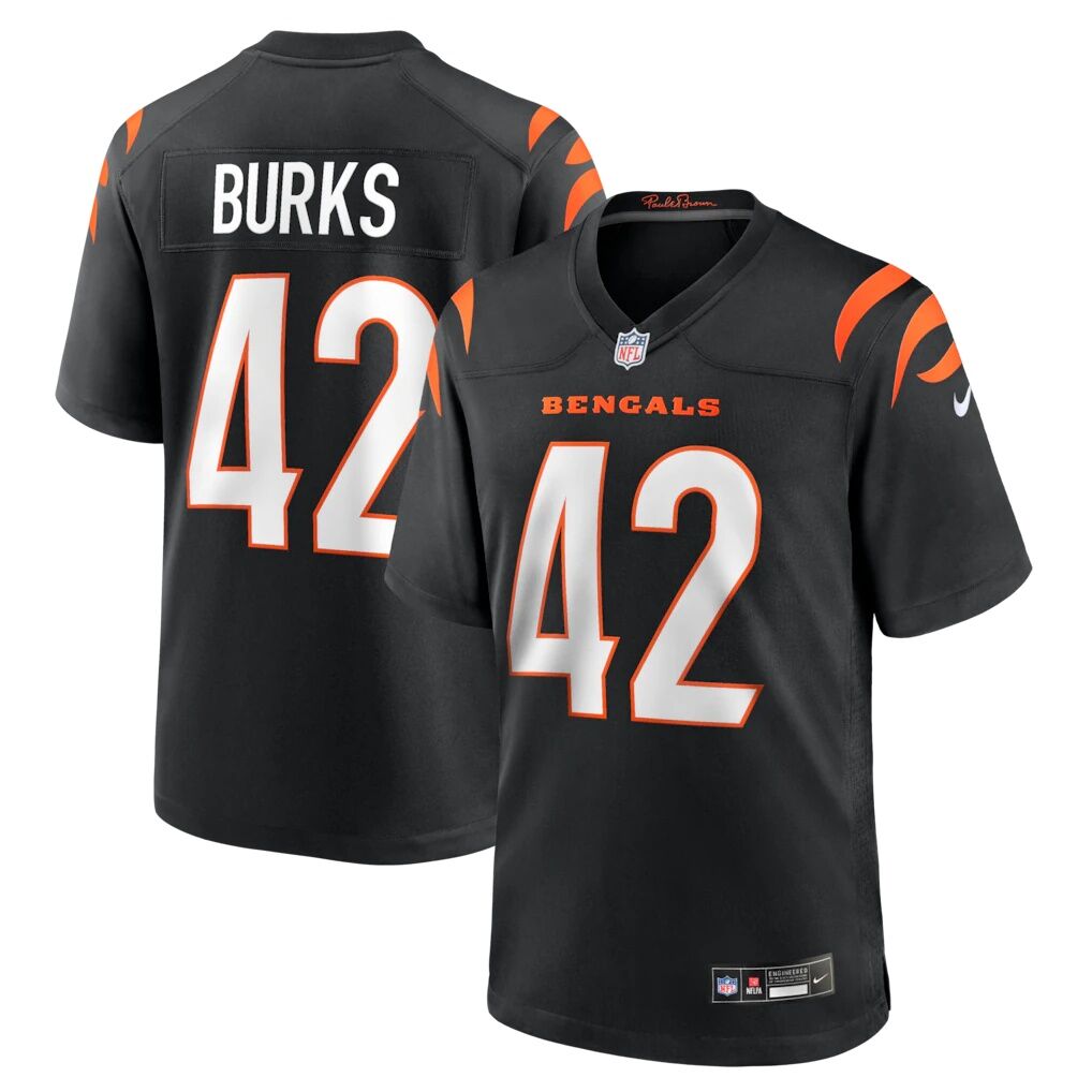 Oren Burks Cincinnati Bengals Nike Team Game Jersey