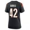 Oren Burks Cincinnati Bengals Nike Women's Team Game Jersey - Black - Detail View