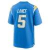 Trey Lance Los Angeles Chargers Nike Team Game Jersey - - Detail View