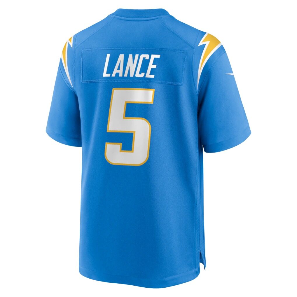 Trey Lance Los Angeles Chargers Nike Team Game Jersey -  Powder Blue