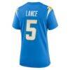 Trey Lance Los Angeles Chargers Nike Women's Team Game Jersey - - Detail View
