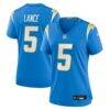 Trey Lance Los Angeles Chargers Nike Women's Team Game Jersey - - Front View