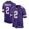 Isaiah Rodgers Minnesota Vikings Nike Team Game Jersey - Purple - Front View