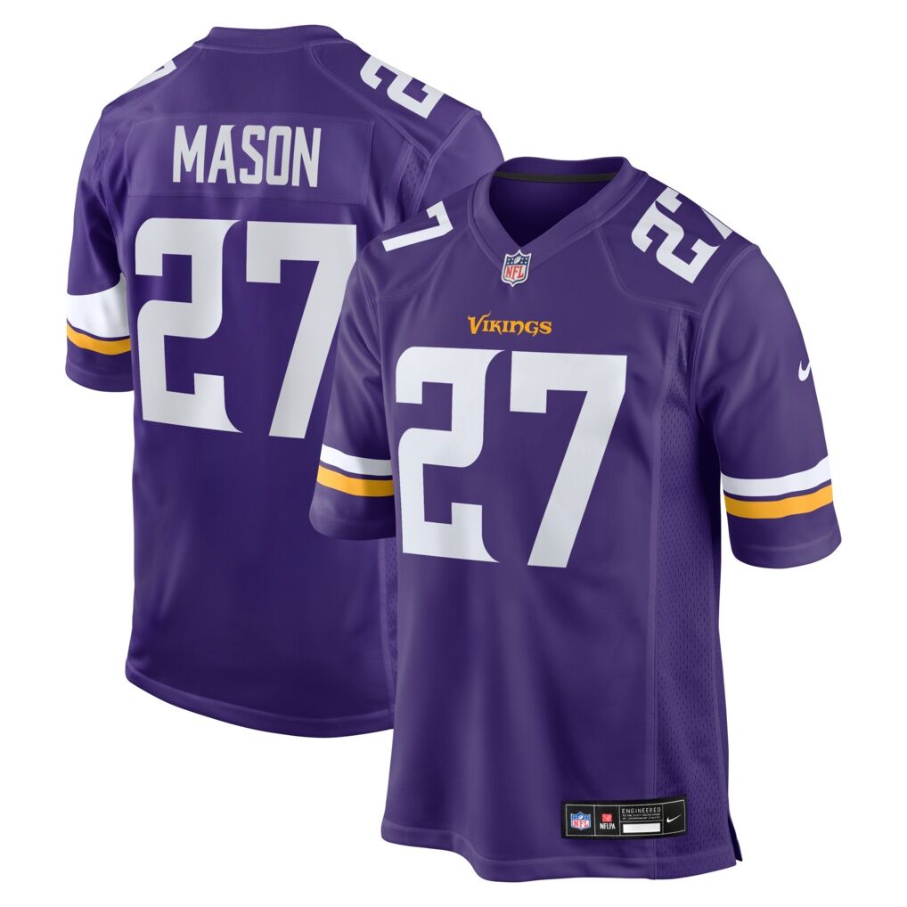 Jordan Mason Minnesota Vikings Nike Team Game Jersey
