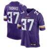 Tavierre Thomas Minnesota Vikings Nike Team Game Jersey - Purple - Front View