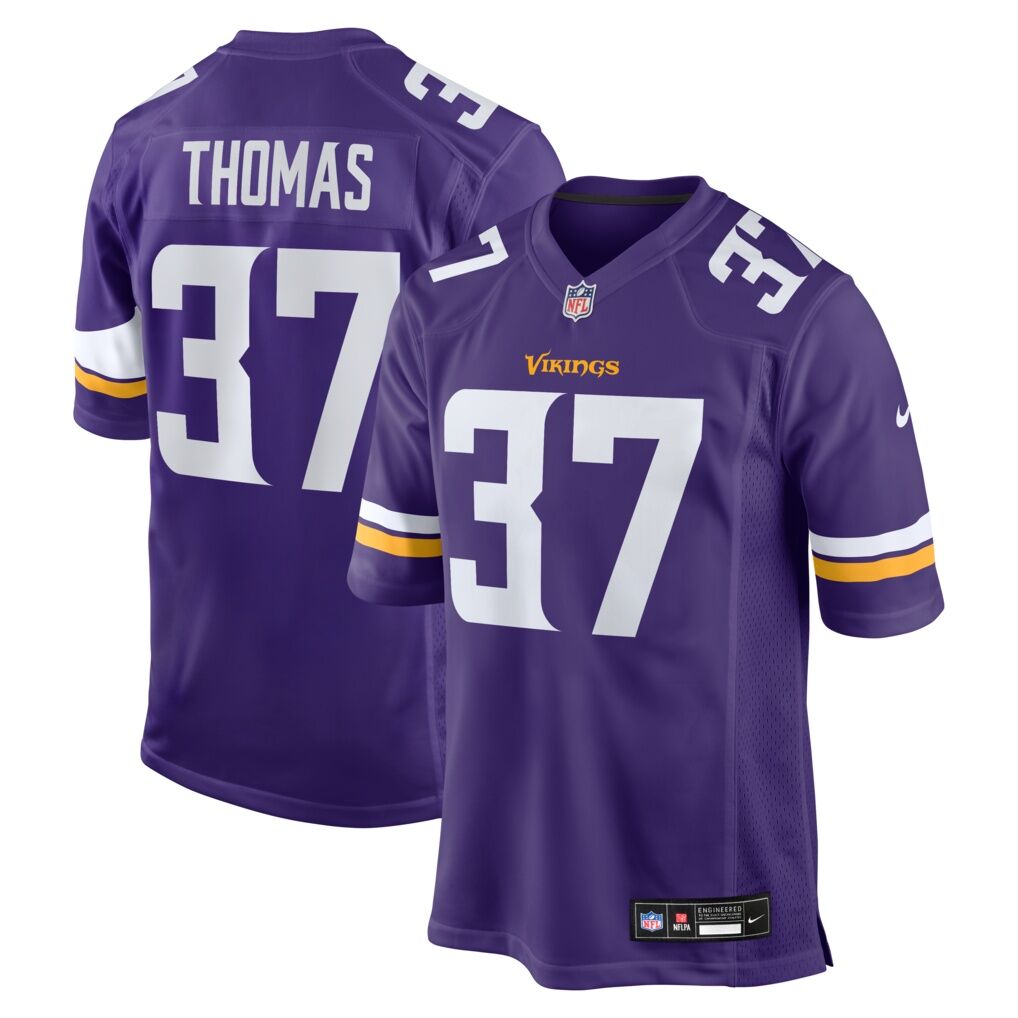 Tavierre Thomas Minnesota Vikings Nike Team Game Jersey