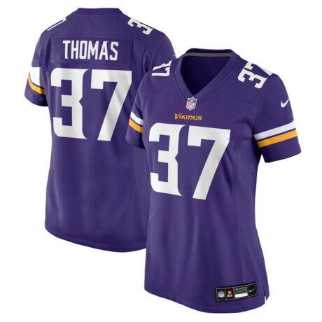 Tavierre Thomas Minnesota Vikings Nike Women's Team Game Jersey - Purple - Front View
