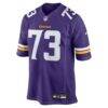 Walter Rouse Minnesota Vikings Nike Team Game Jersey - Purple - Side View