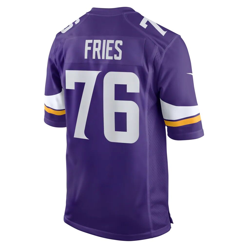 Will Fries Minnesota Vikings Nike Team Game Jersey