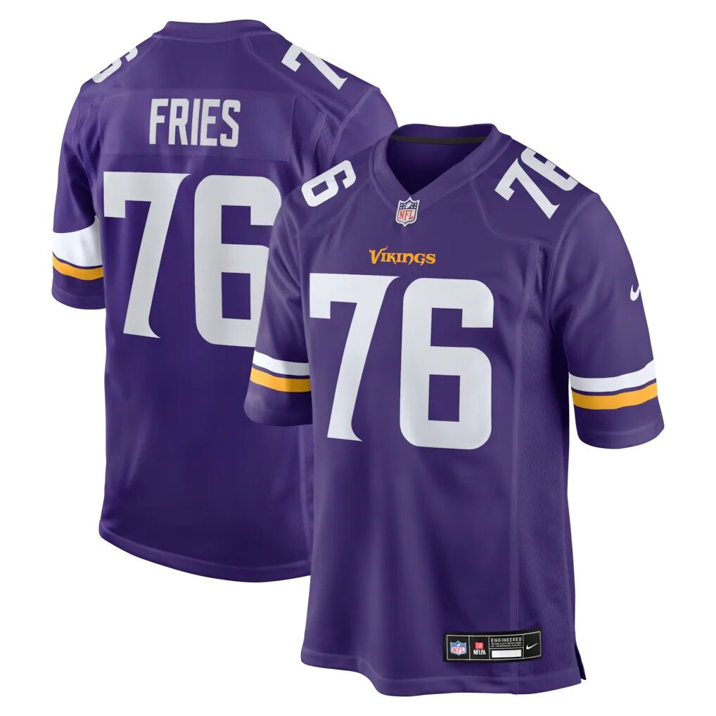Will Fries Minnesota Vikings Nike Team Game Jersey
