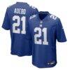 Paulson Adebo New York Giants Nike Team Game Jersey - - Front View