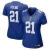 Paulson Adebo New York Giants Nike Women's Team Game Jersey - - Front View