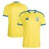Ukraine National Team adidas 2026 Home Replica Jersey - Yellow - Front View