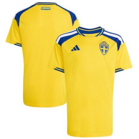 Sweden National Team adidas Youth 2026 Home Replica Jersey