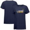 Milwaukee Brewers Levelwear Women's Influx 8-Bit Baseball T-Shirt - Navy - Front View