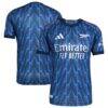 Arsenal adidas 2025/26 Away Authentic Jersey with Patch - Blue - Front View