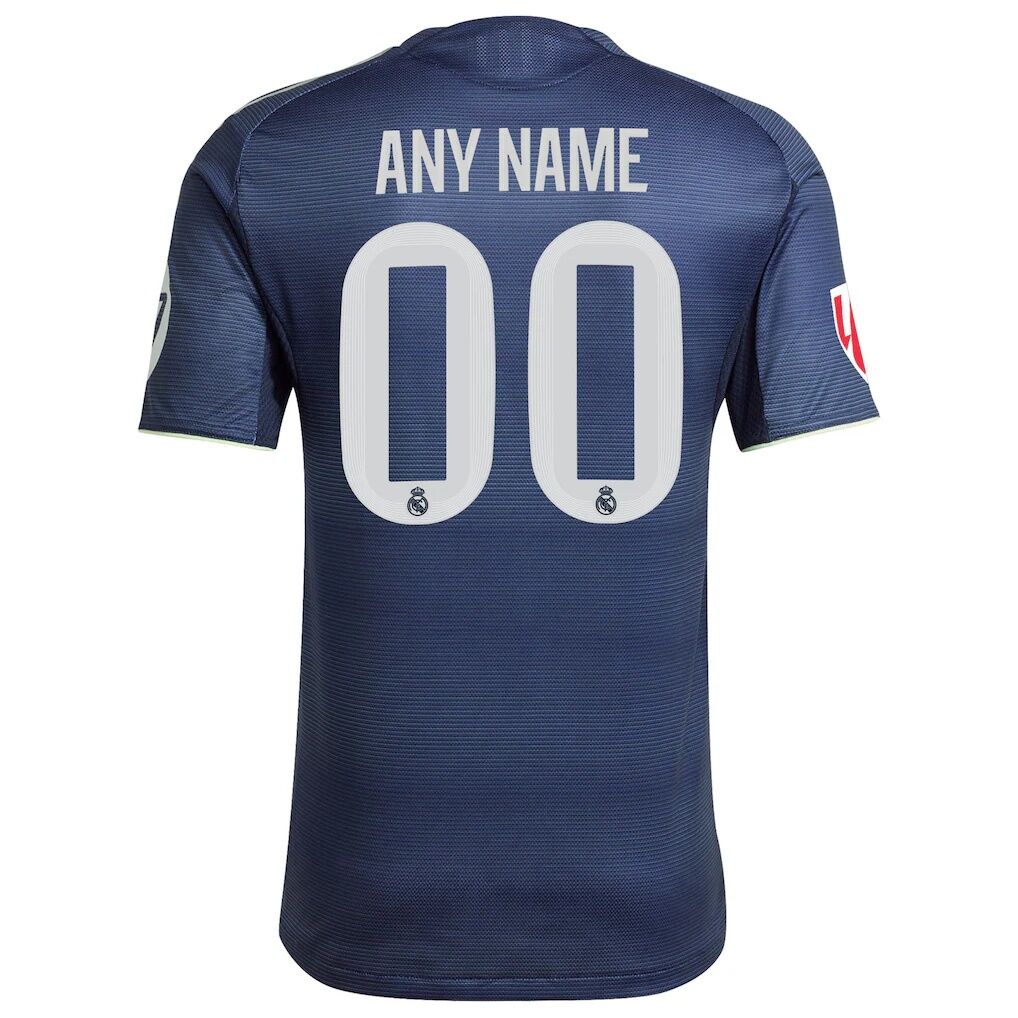 Real Madrid adidas 2025/26 Away Authentic Custom Jersey