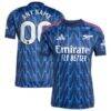 Arsenal adidas 2025/26 Away Replica Custom Jersey - Blue - Front View
