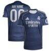 Real Madrid adidas 2025/26 Away Replica Custom Jersey - Blue - Front View