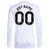 Manchester United adidas 2025/26 Away Replica Long Sleeve Custom Jersey - White - Detail View