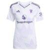 Manchester United adidas Women's 2025/26 Away Replica Custom Jersey - White - Side View