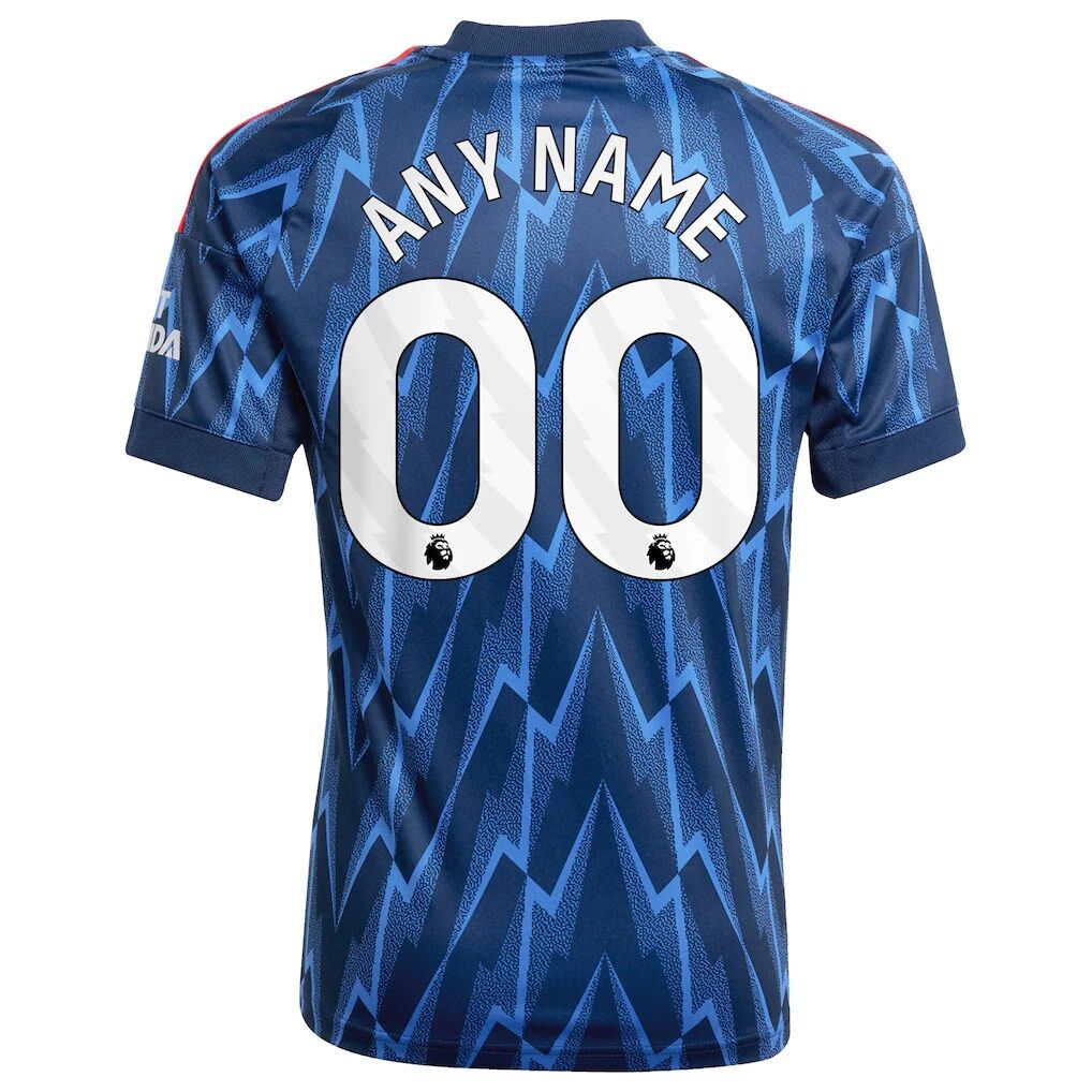 Arsenal adidas Youth 2025/26 Away Replica Custom Jersey