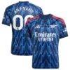 Arsenal adidas Youth 2025/26 Away Replica Custom Jersey - Blue - Front View