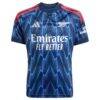 Arsenal adidas Youth 2025/26 Away Replica Custom Jersey - Blue - Side View