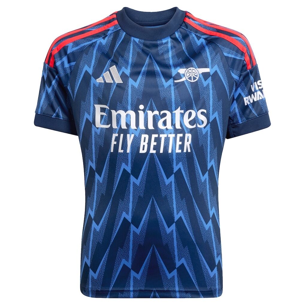 Arsenal adidas Youth 2025/26 Away Replica Custom Jersey