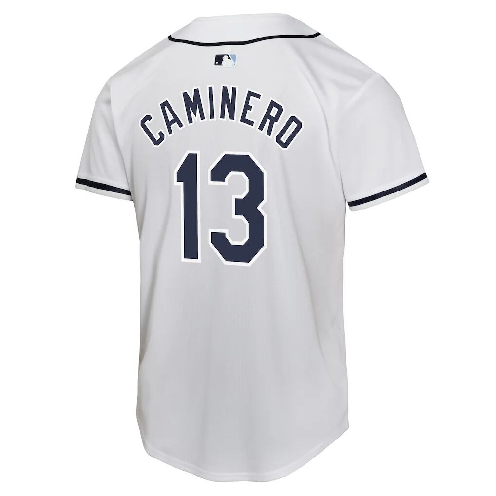 Junior Caminero Tampa Bay Rays Nike Youth Home Player Game Jersey