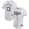 Junior Caminero Tampa Bay Rays Nike Youth Home Player Game Jersey - White - Front View