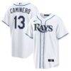 Junior Caminero Tampa Bay Rays Nike Youth Home Replica Jersey - White - Front View