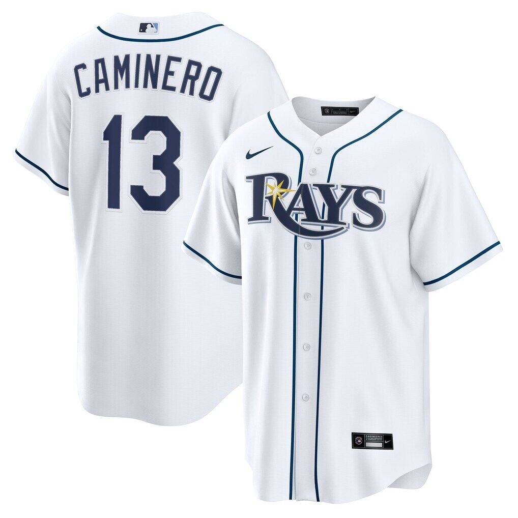 Junior Caminero Tampa Bay Rays Nike Youth Home Replica Jersey