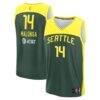 Dominique Malonga Seattle Storm Fashion7 Youth 2025 WNBA Draft Explorer Edition Fast Break Replica Jersey - Green - Front View