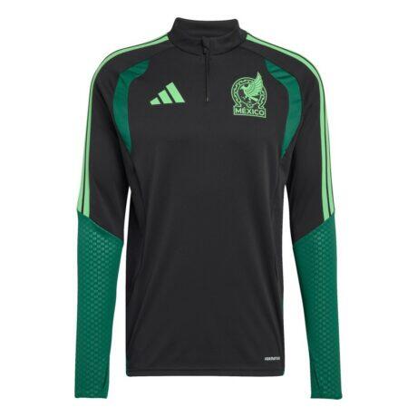 Mexico National Team adidas 2026 Tiro Quarter-Zip Training Top - Black - Front View