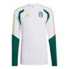 Italy National Team adidas 2026 Tiro Quarter-Zip Training Top - White - Front View
