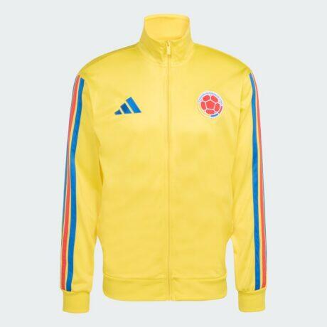 Colombia National Team adidas Home Alphaskin Full-Zip Track Top - Yellow - Front View