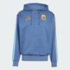 Argentina National Team adidas Alphaskin Fleece Hoodie - Blue - Front View