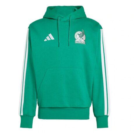 Mexico National Team adidas Alphaskin Fleece Hoodie - Green - Front View