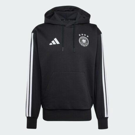 Germany National Team adidas Alphaskin Fleece Hoodie - Black - Front View