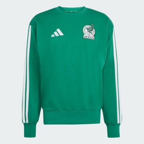 Mexico National Team adidas Alphaskin Crewneck Sweatshirt - Green - Front View