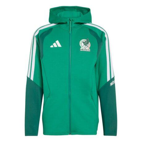 Mexico National Team adidas 2026 Tiro Pro Full-Zip Hoodie - Green - Front View