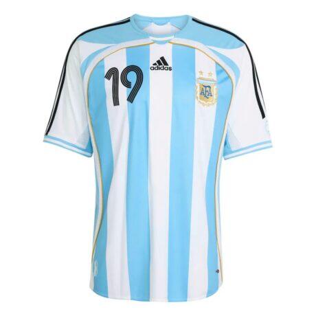 Lionel Messi Argentina National Team adidas 2006 Bringback Home Jersey - White - Alt1