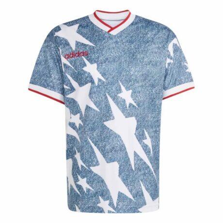 adidas USA 1994 Denim Graphic Fashion Jersey - Blue - Alt1