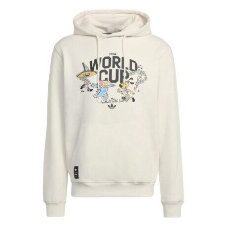 adidas FIFA World Cup Historic Mascot Hoodie - White - Front View