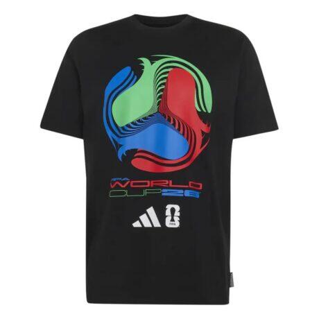 2026 FIFA World Cup adidas Tour T-Shirt - Black - Front View