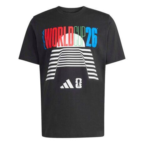 2026 FIFA World Cup adidas Tour T-Shirt - Black - Front View