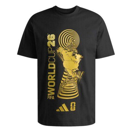 2026 FIFA World Cup adidas Tour T-Shirt - Black - Front View