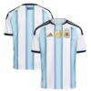 Argentina National Team adidas Youth 2026 Home Replica Jersey - White - Front View